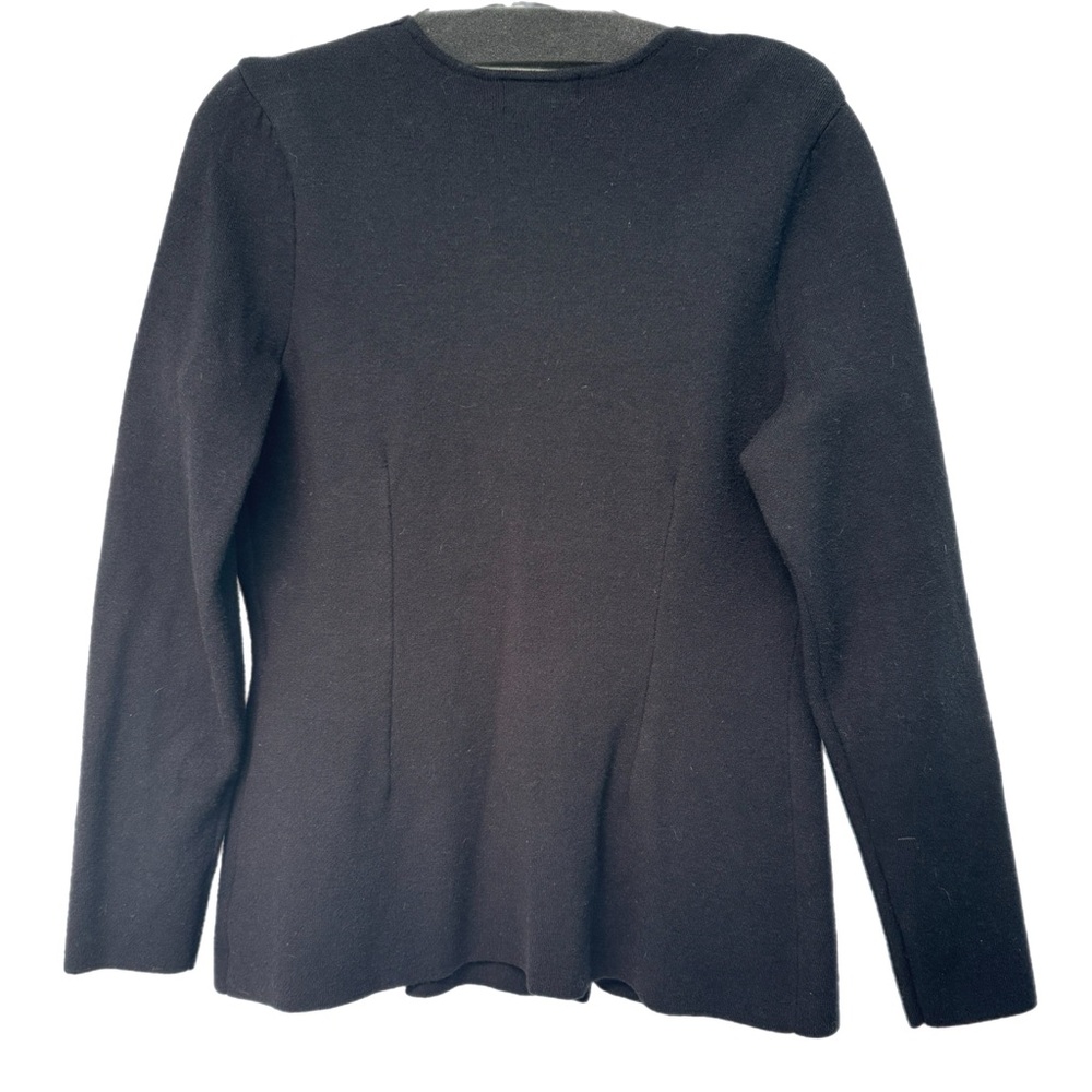 Express Double Breasted Sweater Jacket Black L - image 6